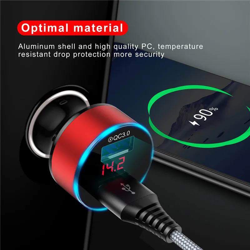 USLION 3A Mini Dual USB Автомобильное зарядное устройство для iPhone 11 XS MAX USB быстрая зарядка для мобильного телефона адаптер для samsung Xiaomi