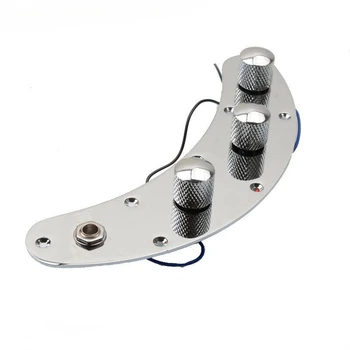 

HOT-Bass Control Plate Chrome Silver for Music Man Style Electric Guitar Bass