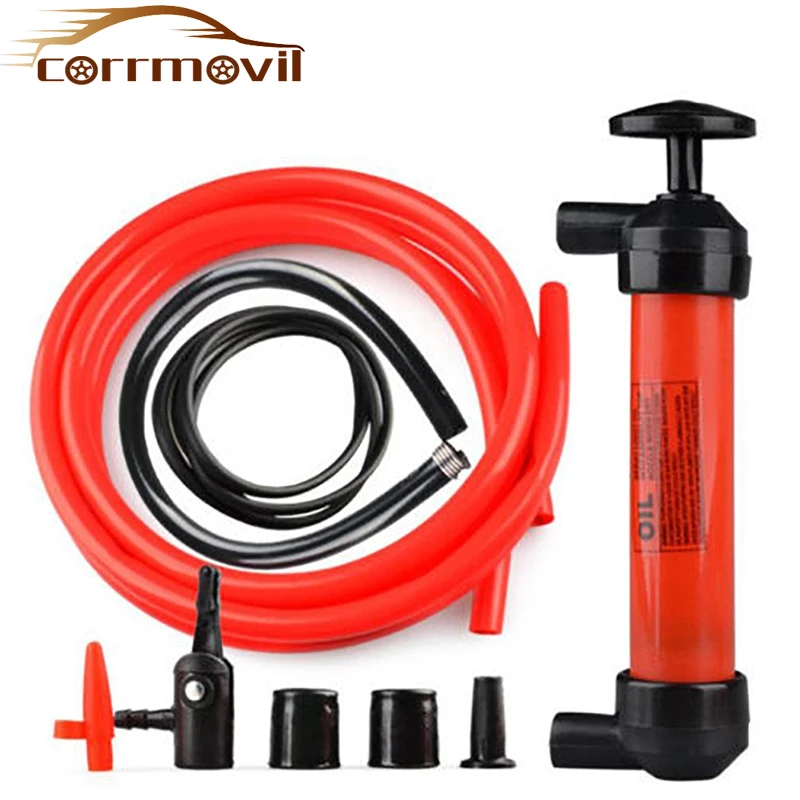 

Manual Oil Extractor Siphon Canister Oil Pump Petrol Multi-Use Siphon Fuel Transfer Pump Kit for Gas Oil and Liquids Inflatable