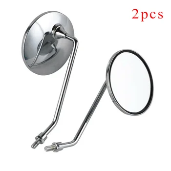 

Motorcycle Mirror Vintage Rearview For Honda Chromed Steel 100mm 180mm