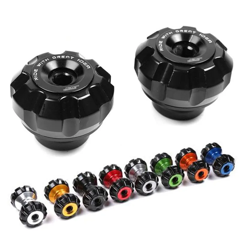 

motorbike crash pads colorful Protector motorcycle crash protecton racing motocross crash pad wheel frame slider moto front fork