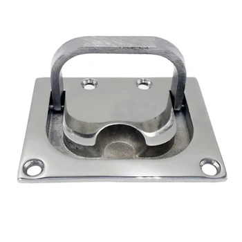 

1 Pcs Deck Cover Handle Hardware Yacht Locker Ring Stainless Steel Yacht Hardware Marine Floor Buckle Deck Cover Buckle