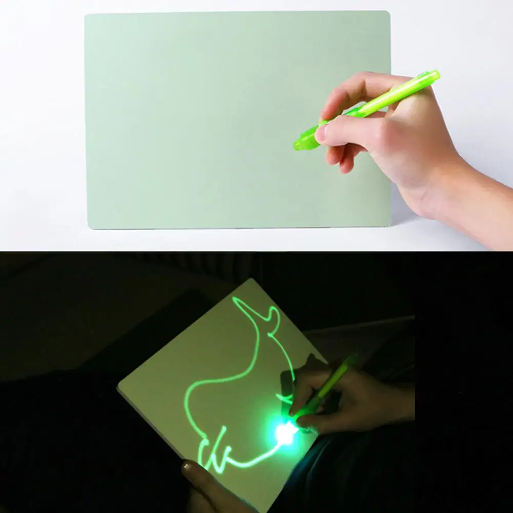 

Drawing board 3D PVC night light effect puzzle board 3D drawing board tablet creative children pen gift LED light luminous art d
