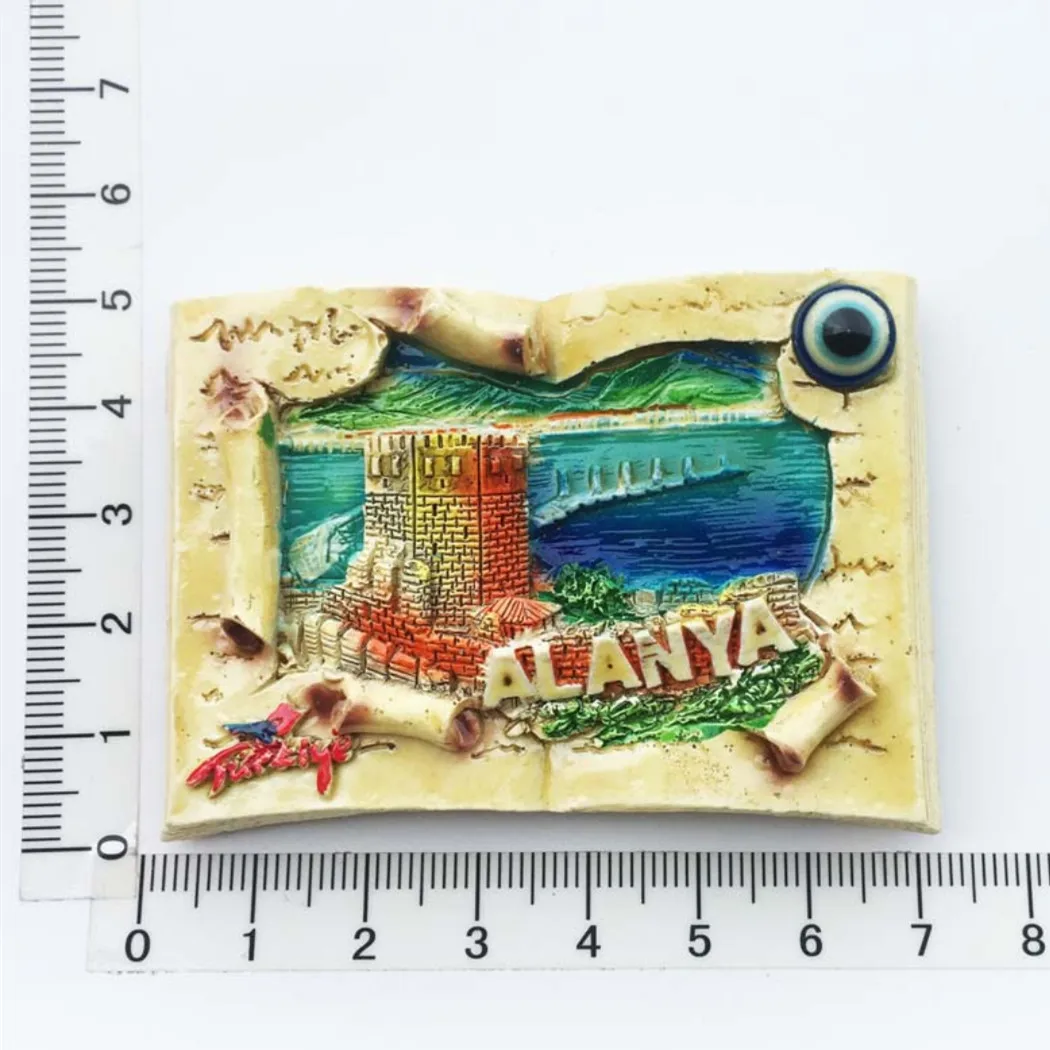 Bodrum, Türkiye 3D Resin Fridge Magnet