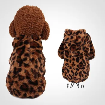 

PUOUPUOU Leopard Pet Dog Clothes Warm Costume Cute Cartoon Clothes for Small Medium Dogs Clothes Jacket Ropa Para Perro XS-XXL