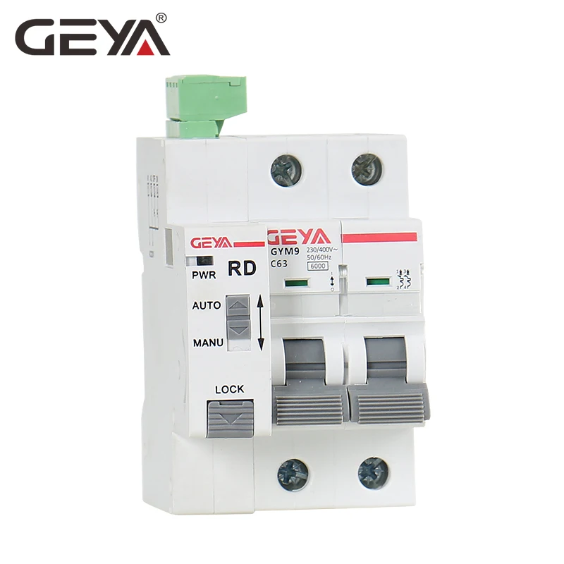 Автоматический выключатель GEYA Din Rail GYM9 2P MCB с устройством автоматического сброса