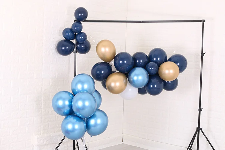 100 шт./компл. 10 дюймов 2,2 г цвет: черный, синий латексных воздушных шаров с Звездное небо, темно-синие украшение шар