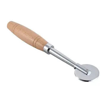 

ABZB-Professional Piano String Stretcher Stretching Tool Steel Rolling Wheel Wood Handle Piano Tuning Tool