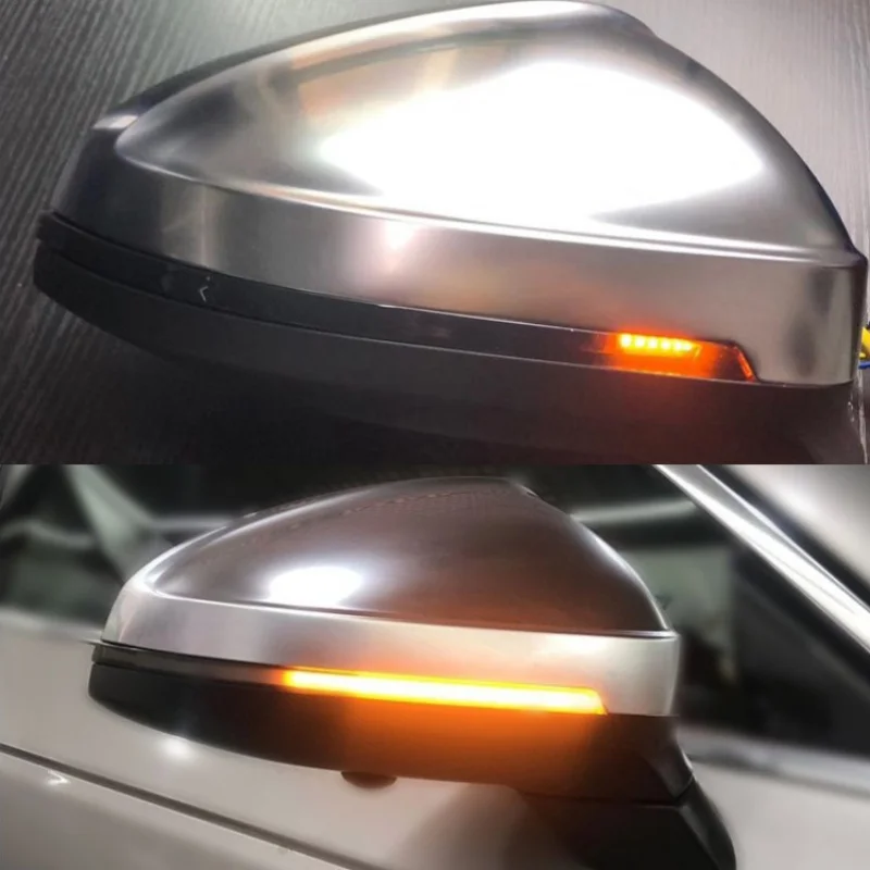 

New 2PCS Led Dynamic Sequential LED Side Mirror Turn Signal Lights Warning Strip Tape Signal Stickers Safety Pair Set