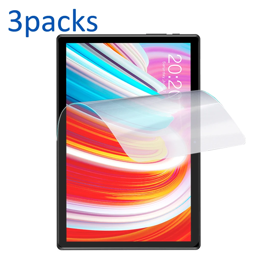 Buen valor 3 paquetes protector blando de pantalla de mascotas para Teclast M18 M16 M20 M30 M40 M89 T10 T20 P80 pro P80X P10 HD P20 T30 teléfono 10,1 tablet 11,6 aKwjMmOoOzw
