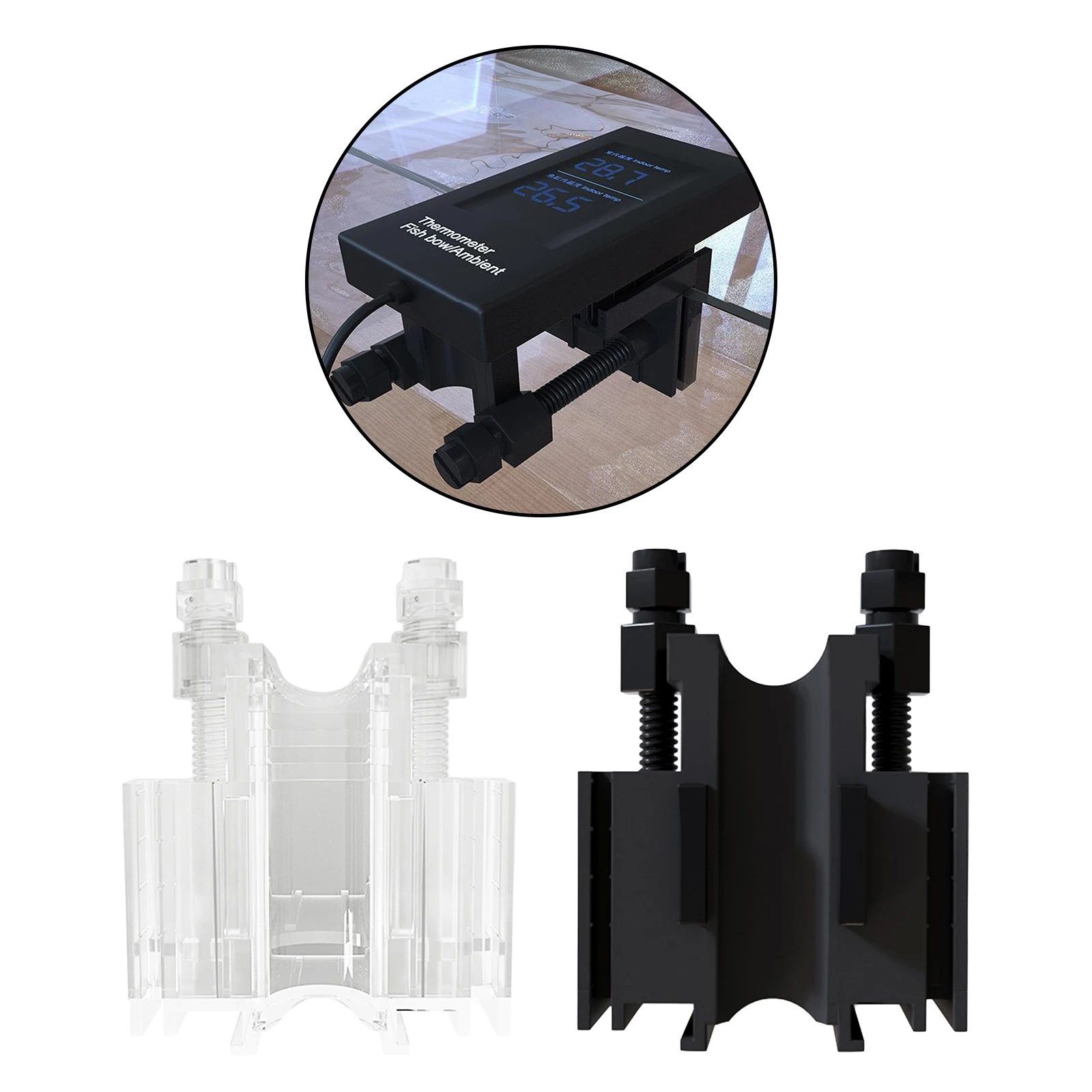 Practical Aquarium Water Tubes Clamp Plastic Fishing Tank Pipe Holder Fixed Clips Organizer, 57x32x67mm