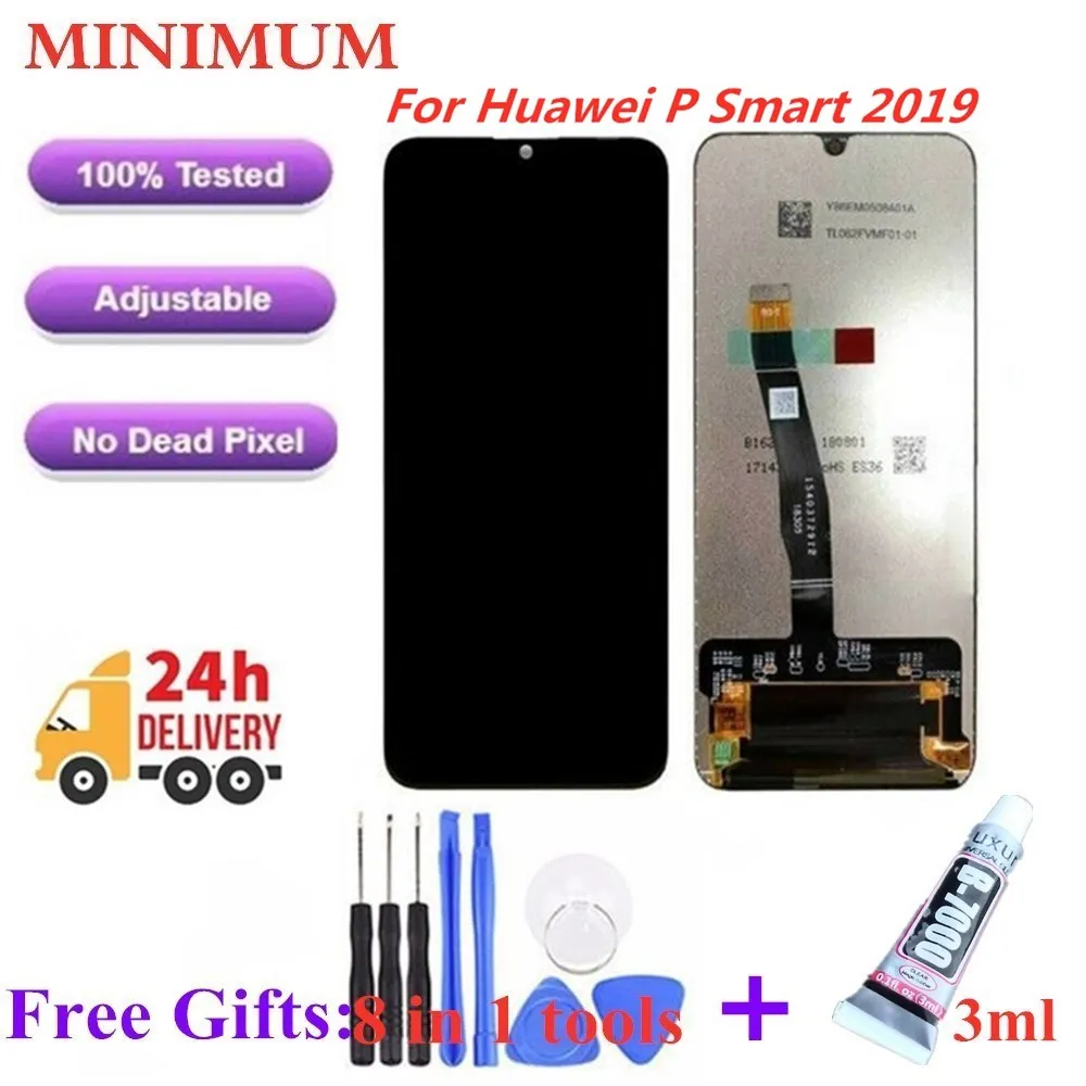 

For Huawei P Smart 2019 LCD Display Touch Screen Digitizer Assembly Replacement For Psmart 2019 POT-LX1 LX3 6.21" Screen