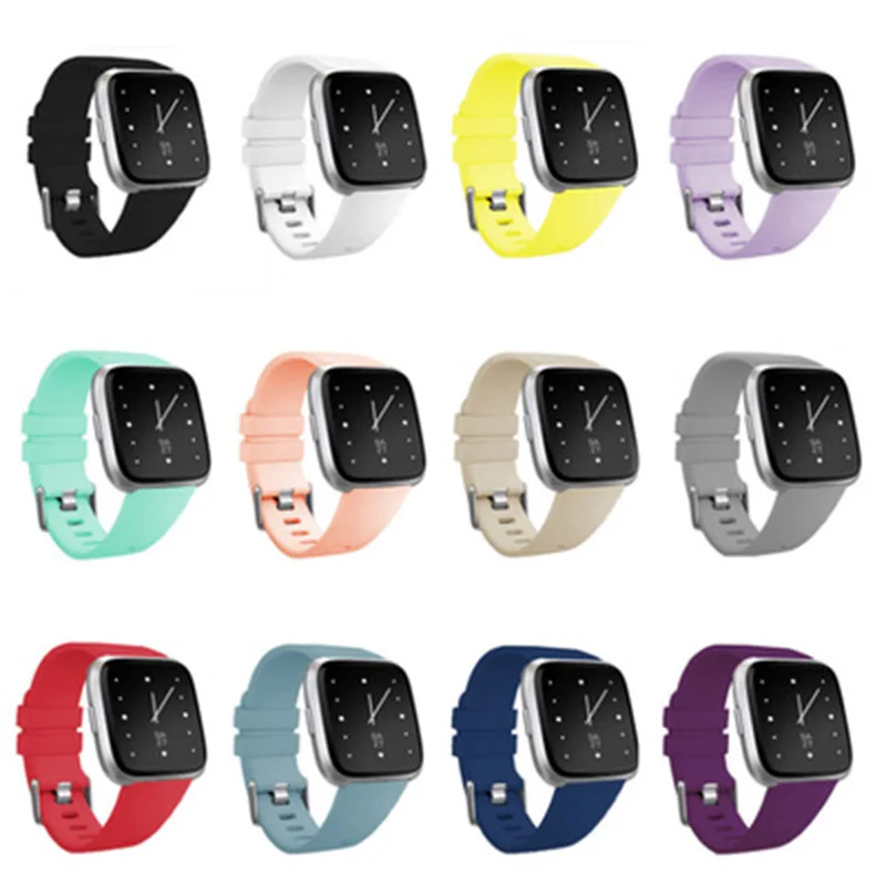 Мягкий силиконовый безопасный регулируемый ремешок для Fitbit Versa/Versa Lite