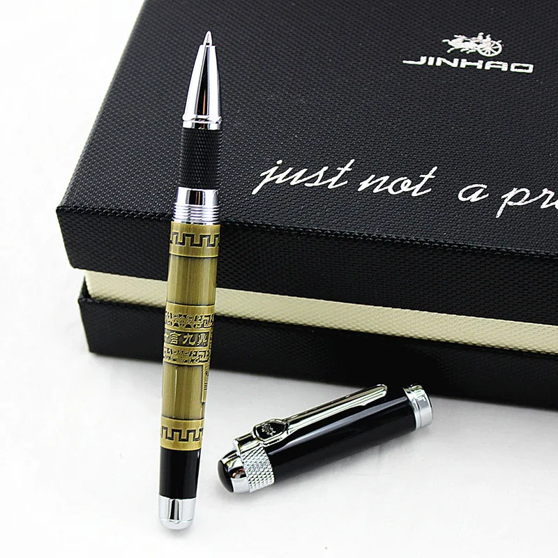 Jinhao 189 шариковые ручки тяжелая металлическая гелевая ручка 0,7 мм роскошные подарочные ручки Бизнес офисная Конференция студент письменный стол/канцелярские принадлежности - Цвет: W