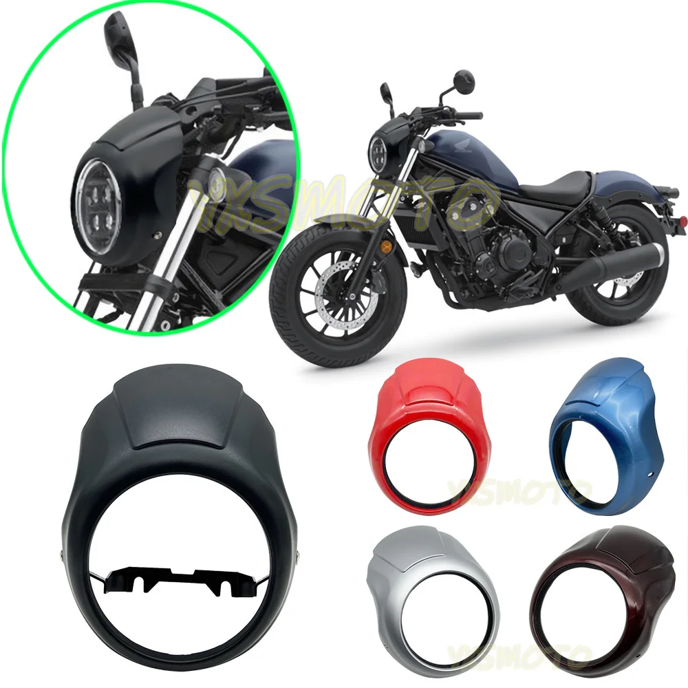 Headlight Fairing for Honda CMX500 Rebel CMX 500 300 Rebel500 2017-2021 Cowl Cover Head Light Guard Protector | Автомобили и