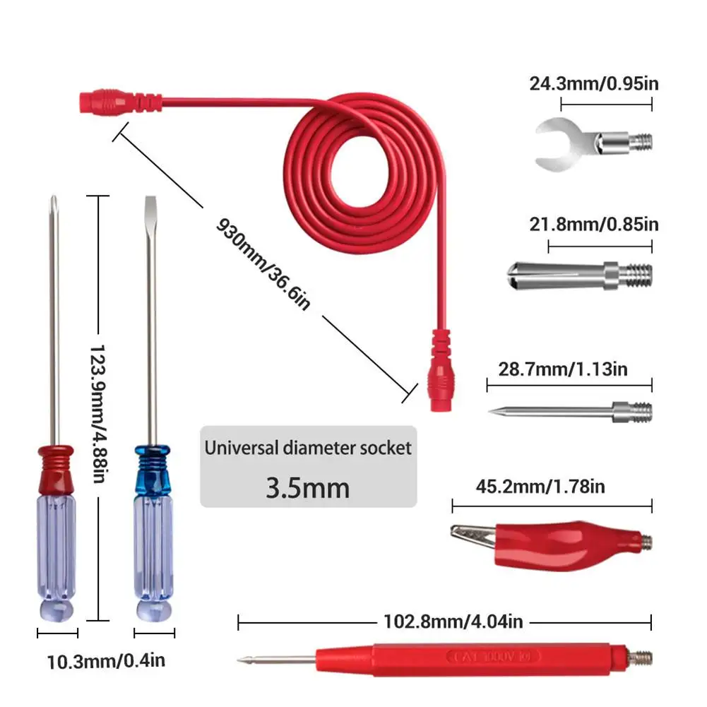 Мультиметр зонд Тесты зажим метр зонд 18-в-1 набор многофункциональная Комбинации проволока отвертка аксессуар для мультиметра