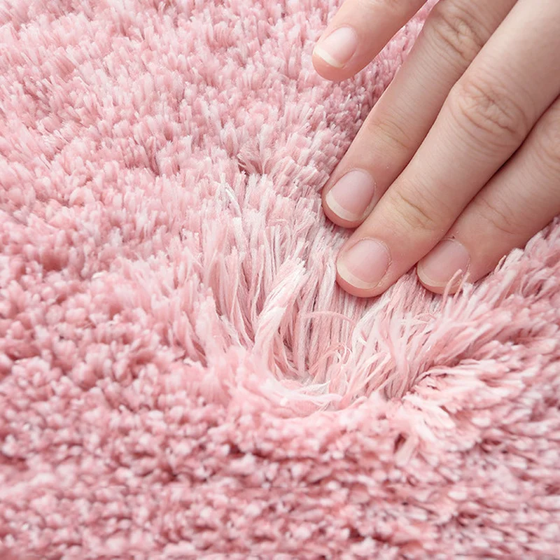 Modern Bedroom Carpet Door Mat Home Anti-slip Solid Color Soft Living Room Rug Mats Absorption Carpet Kitchen Floor Mat 6 Colors