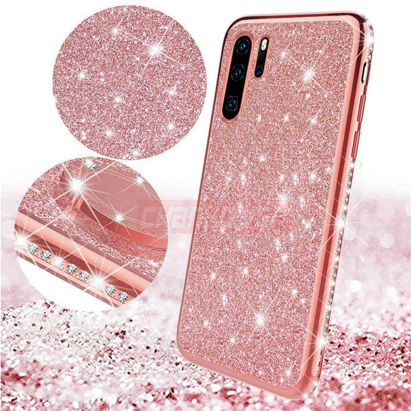 Блестящий чехол со стразами для Huawei P Smart Z Y9 Prime 2019 Honor 9X 20 Pro Mate 30 мягкий силиконовый