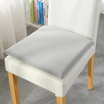 

Plain Color Kitchen Dining Cushion Office Chair Pad Restaurant Bar Seat Cushion Chair Back Sitting Mat Soft Anti-slip Sit Pad L