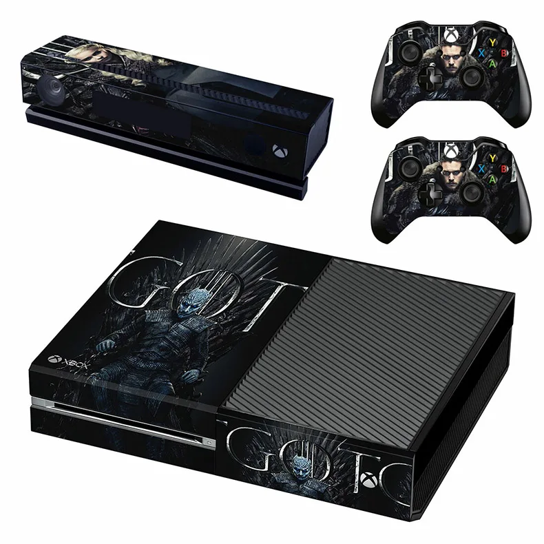 Наклейка s Игра престолов для xbox one наклейки кожи Стикеры Adesivo для xbox one консоль Kinect два контроллера Скины - Цвет: GSTM2642