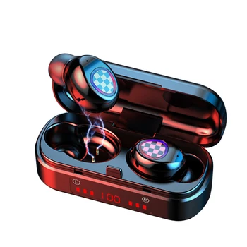 

Wireless Earphone Bluetooth5.0 LED Display 600mAh Charging Case Long Endurance Mini Multi Use for Phone Play Music Call