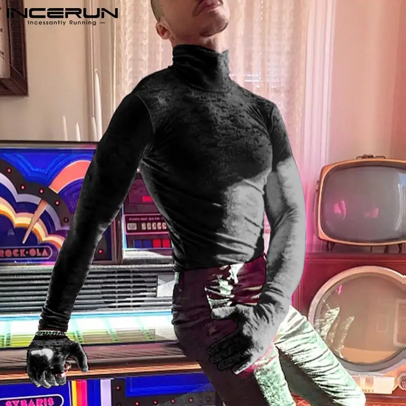 Shirt Velour Turtleneck Gloves 