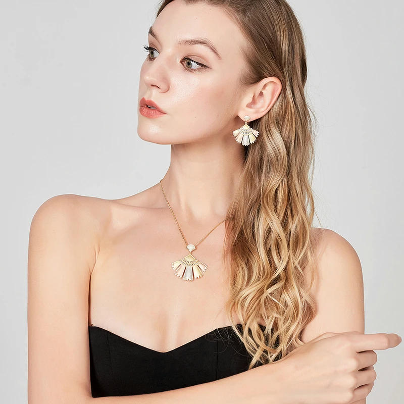 Mytys желтое серебро Роза троица Матовое Золото Ювелирные наборы для женщин три
