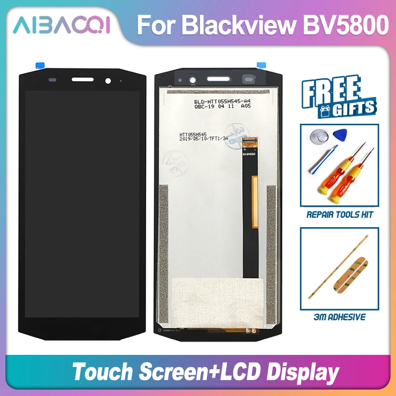 

New Original 5.5 inch Touch Screen+1440x720 LCD Display Assembly Replacement For Blackview BV5800/BV5800 Pro Android 8.1 Phone