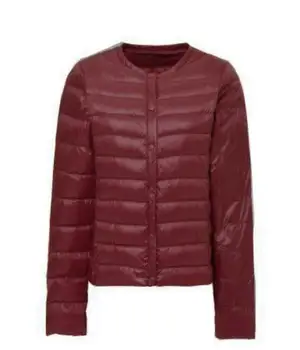 

Hot 2020 Winter New Lightweight Duck Down Liner Round Neck Down Jacket Ladies Long Sleeve Slim Jacket