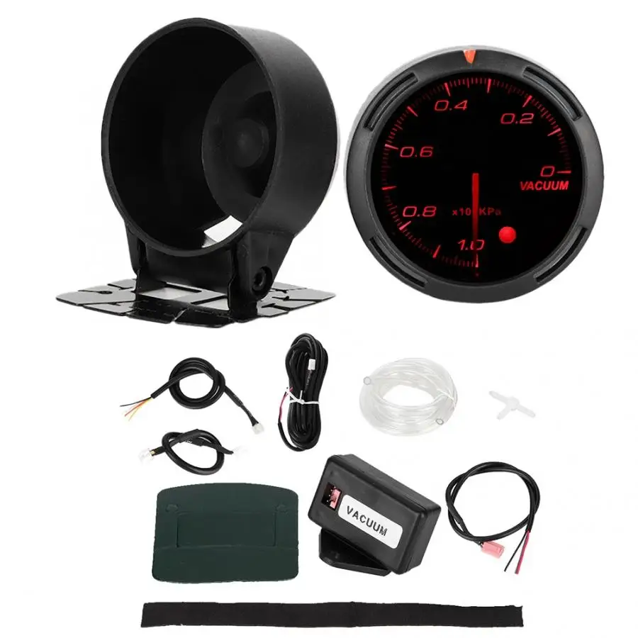 vacuum meter 12V универсальный автомобиль модифицированный гоночный счетчик цветов Высокая чувствительность автомобильные аксессуары automovil - Цвет: vacuum meter