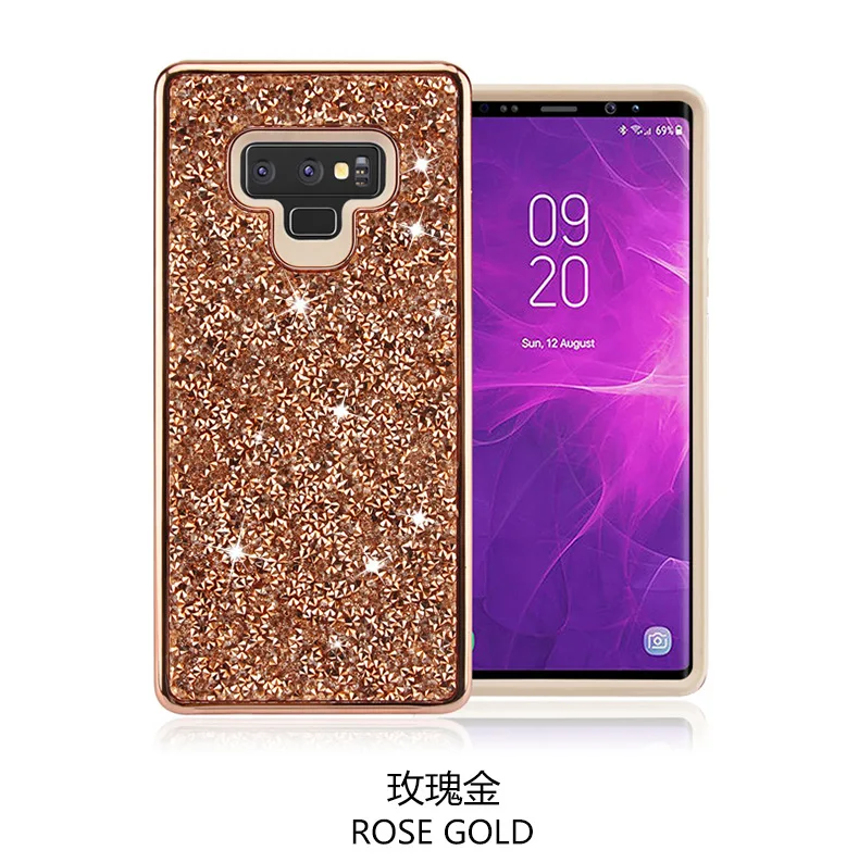 Горячая samsung Note9 Стразы чехол для телефона применимый samsung Алмазный Набор-в-гальванический qian zuan чехол