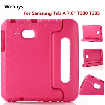 

For Samsung Galaxy Tab A 7.0" T280 T285 Gomma EVA Foam Shockproof Case Funda Coque Children Kids Handle Stand Protective Cover