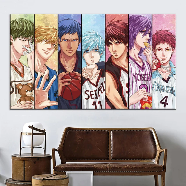 V6342 Kuroko no Basuke Team Characters Basket Anime Decor WALL