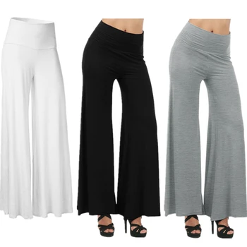 

Autumn Casual Trousers Women Pants High Waist Black White Pants Female Loose Wide Leg Pants Pantalon