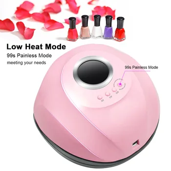 

Smart LED UV Nail Lamp Nail Polish Dryer 45pcs LED Lights Detachable Base Fingernail Toenail Gel Curing Machine Nail Art Salon