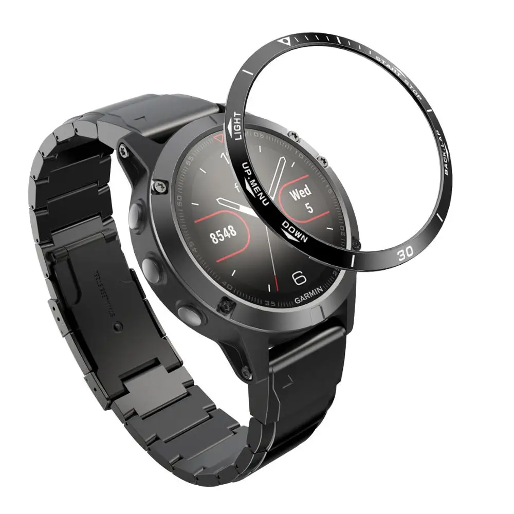 Steel Protection Bezel Ring Case - Premium Anti-Scratch Metal Cover Frame with Speed Adhesive