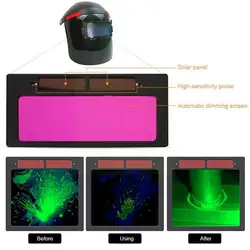 Casque de soudage solaire à obscurcissement automatique, protecteur des yeux, capuchon de soudure, lunettes, Machine à souder, coupe, livraison directe Q6u9 