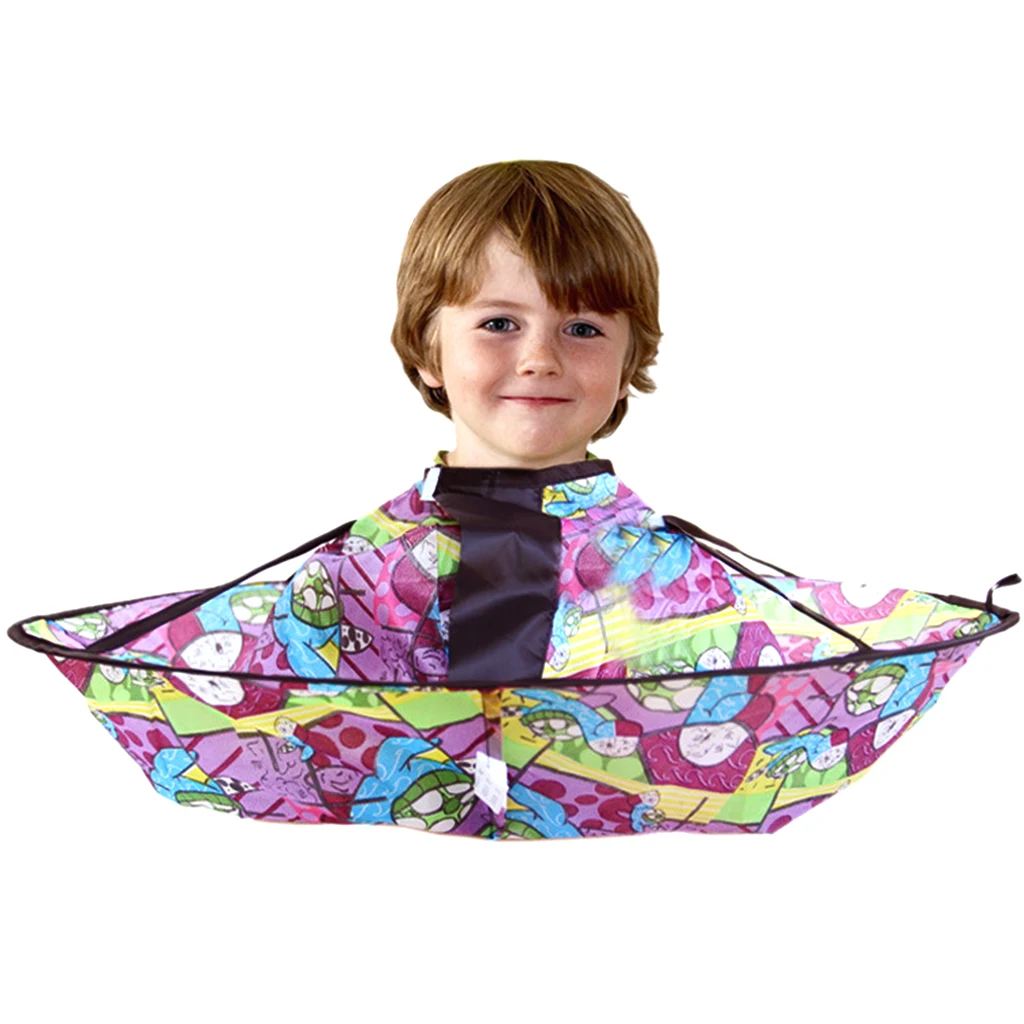 Kid Salon Barber Cape Cloak Hair Cutting Trimming Cover Umbrella Haircut Catcher