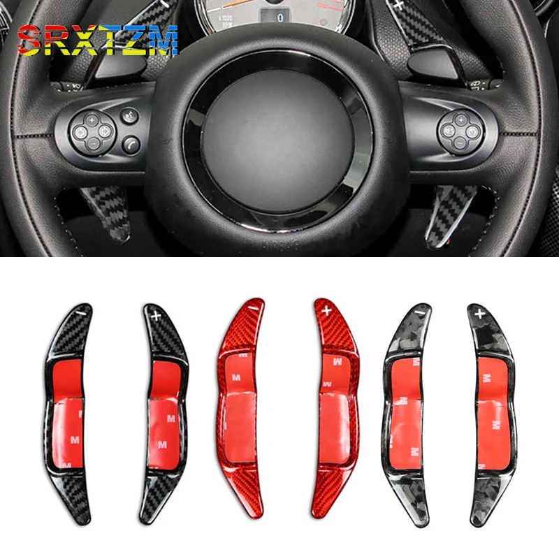 

Переключатели передач на руль, наклейки из углеродного волокна для Mini R55 R56 R57 R58 R59 R60 R61