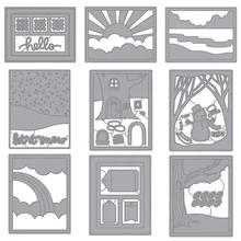 הלו כחול ציפור מסגרת סט מתכת חיתוך מת עבור DIY רעיונות אלבום תמונות דקורטיבי הבלטות נייר אמנות כרטיס למות 2019(China)