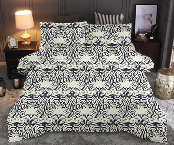 

White Tiger Printed Bedding Set Duvet Cover Sets Queen King Quilt Cover Bed Linen