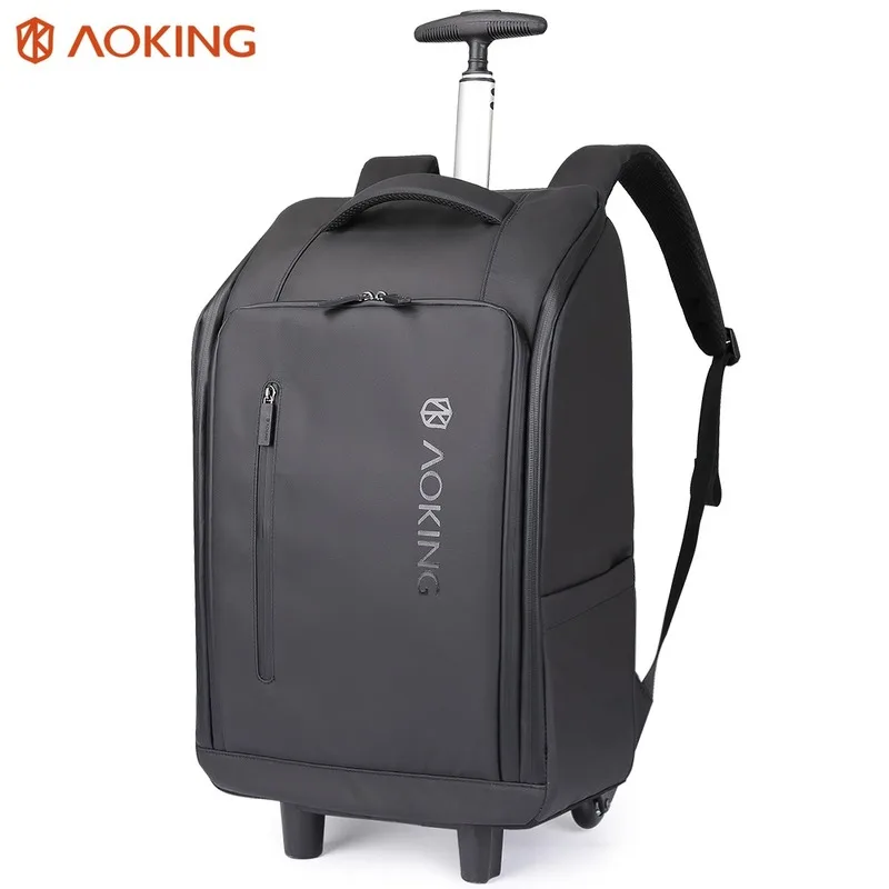 

2019 New Trolley Backpack Man Waterproof Travel Bag Laptop Mochila Large Capacity Backpacks with Air Cushion Rain Cover