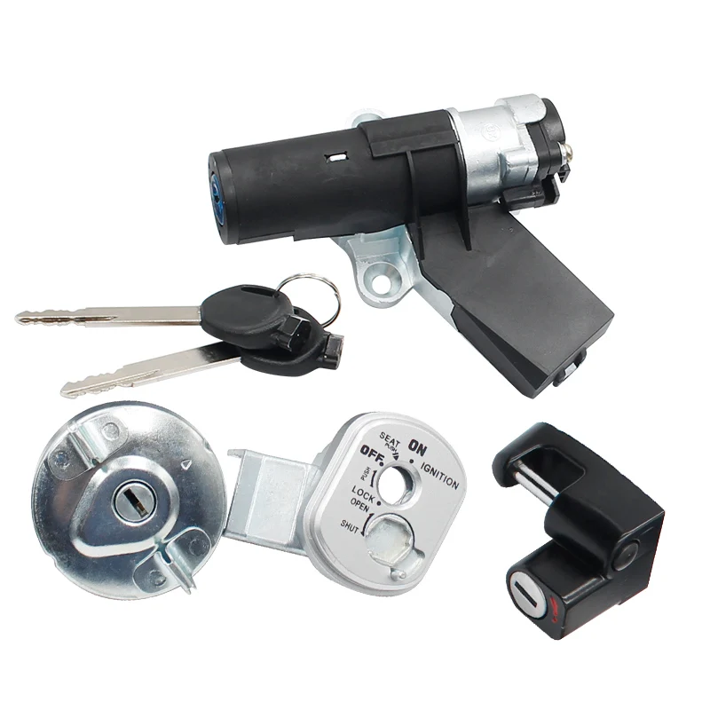 혼다 NPS50 러커스 2003-2005 NPS50S 러커스 NPS 50 2006-2019용 스쿠터 점화키 스위치 연료 가스 캡 시트 잠금 키트 세트