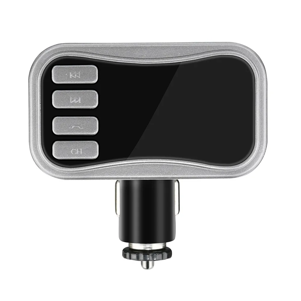 20# Bluetooth 5,0 автомобильный комплект громкой связи fm-передатчик 3.1A Быстрый двойной USB MP3 lcd Цифровой вольтметр TF карта U диск AUX плеер