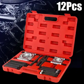 

12Pcs/set Multifunctional Auto Repair Tool Set Silver Black Metal Puller Tools For Car Disassembling Bearings, Drums HWC