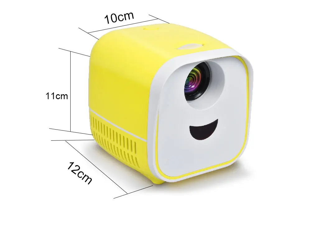 wifi projector Salange L1 Mini LED Projector 480x320 Support 1080P HDMI USB Kids Story Projector Media Player Compatible with TV Stick,Laptop 1080p projector