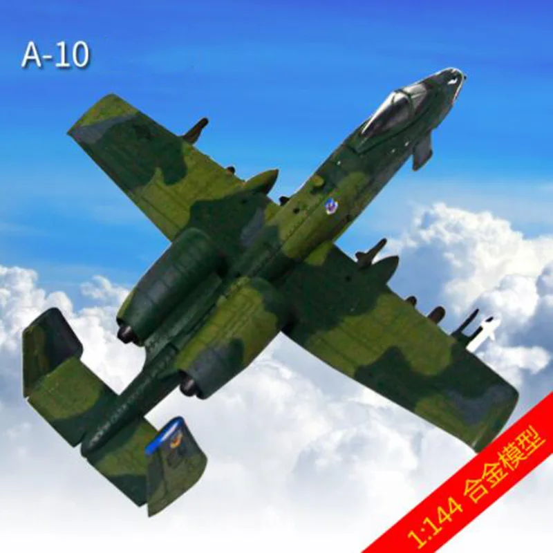Американский 1/144 масштаб военно морской армии США A10 истребитель атака самолет