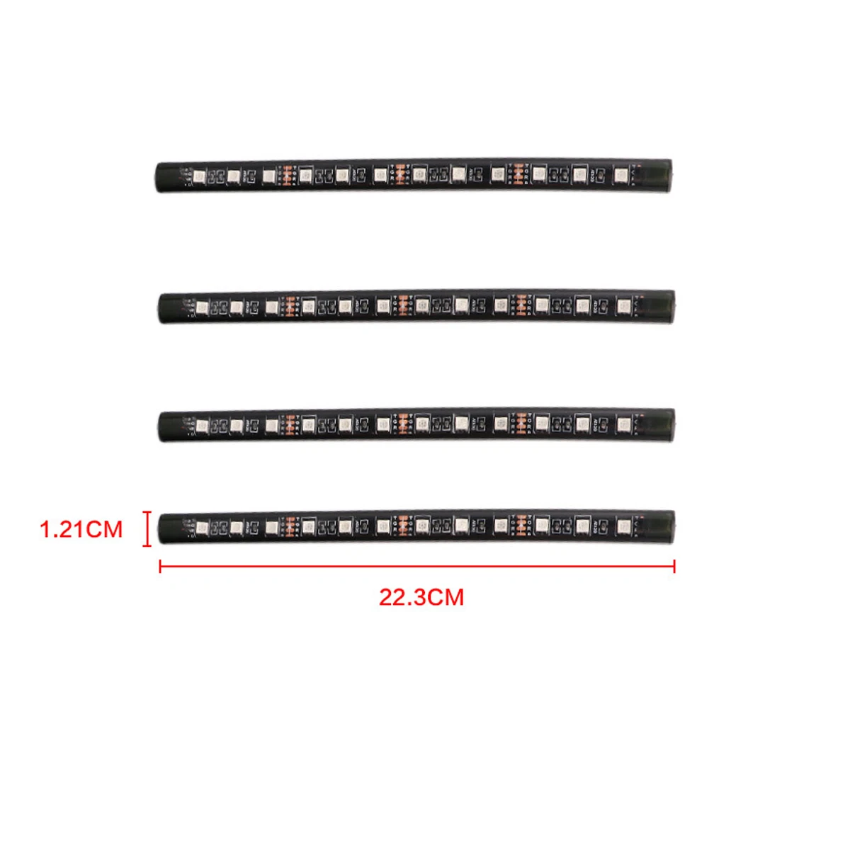 4x12LED автомобильный светильник для ног с USB беспроводной Дистанционное управление музыкой несколько режимов автомобильный интерьерный декоративный светильник s