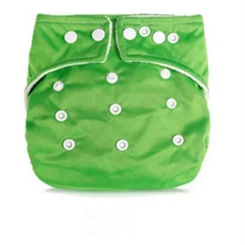 Miraclebaby/Детская Пеленка из моющейся ткани для маленьких девочек и мальчиков, многоразовые детские подгузники, штаны с регулируемым размером, меняющиеся подгузники - Цвет: green