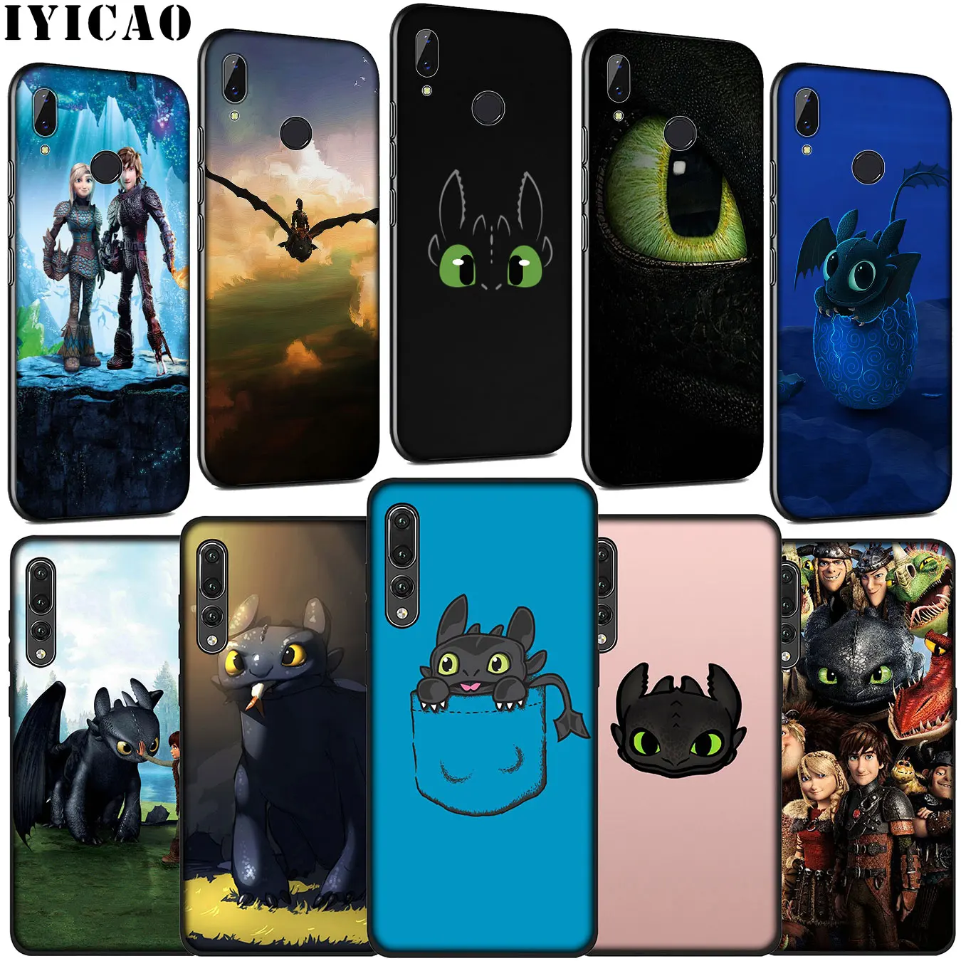 Как приручить дракона Мягкий силиконовый чехол для Huawei P30 P20 Pro P10 P9 Lite Mini 2017 2016 P Smart